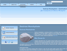 Tablet Screenshot of dextrose-monohydrate.com